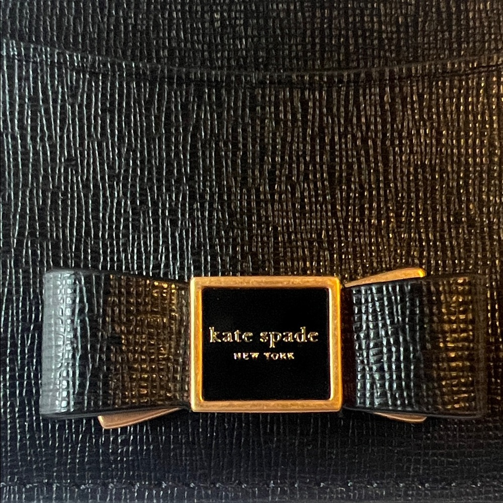 Kate Spade Morgan Bow Embellished Cardholder EUC Classic Minimalist Coquette - Picture 9 of 9
